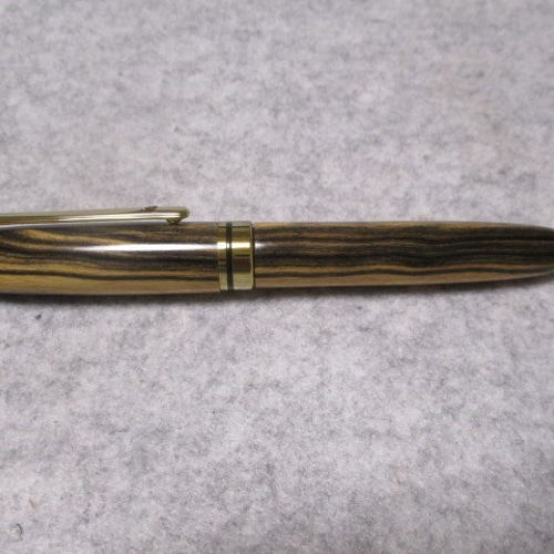 ペールムーンエボニー gold MP | 木軸ペン工房 金杢犀