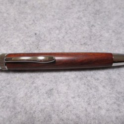 印度小葉金星紫檀 木地仕上げ 回転式ロングパトリオットボールペン 超