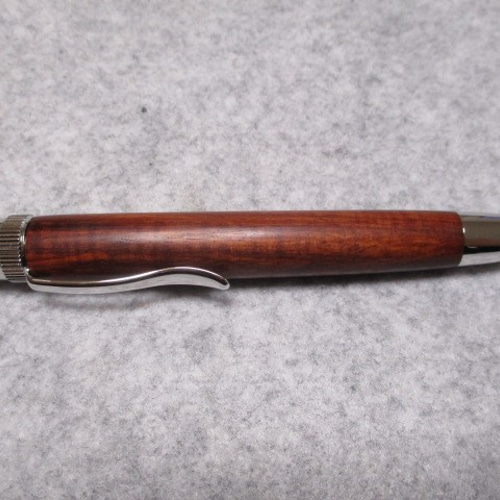 印度小葉金星紫檀 木地仕上げ 回転式ロングパトリオットボールペン 超