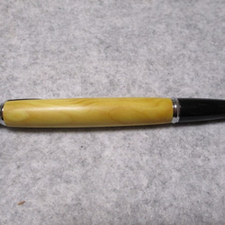 御蔵島黄楊　椿油仕上げ　ノック式コンプソンボールペン 　希少材　 3枚目の画像