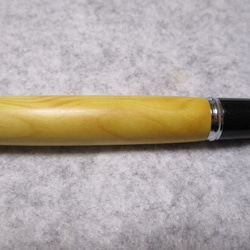 御蔵島黄楊　椿油仕上げ　ノック式コンプソンボールペン 　希少材　 7枚目の画像