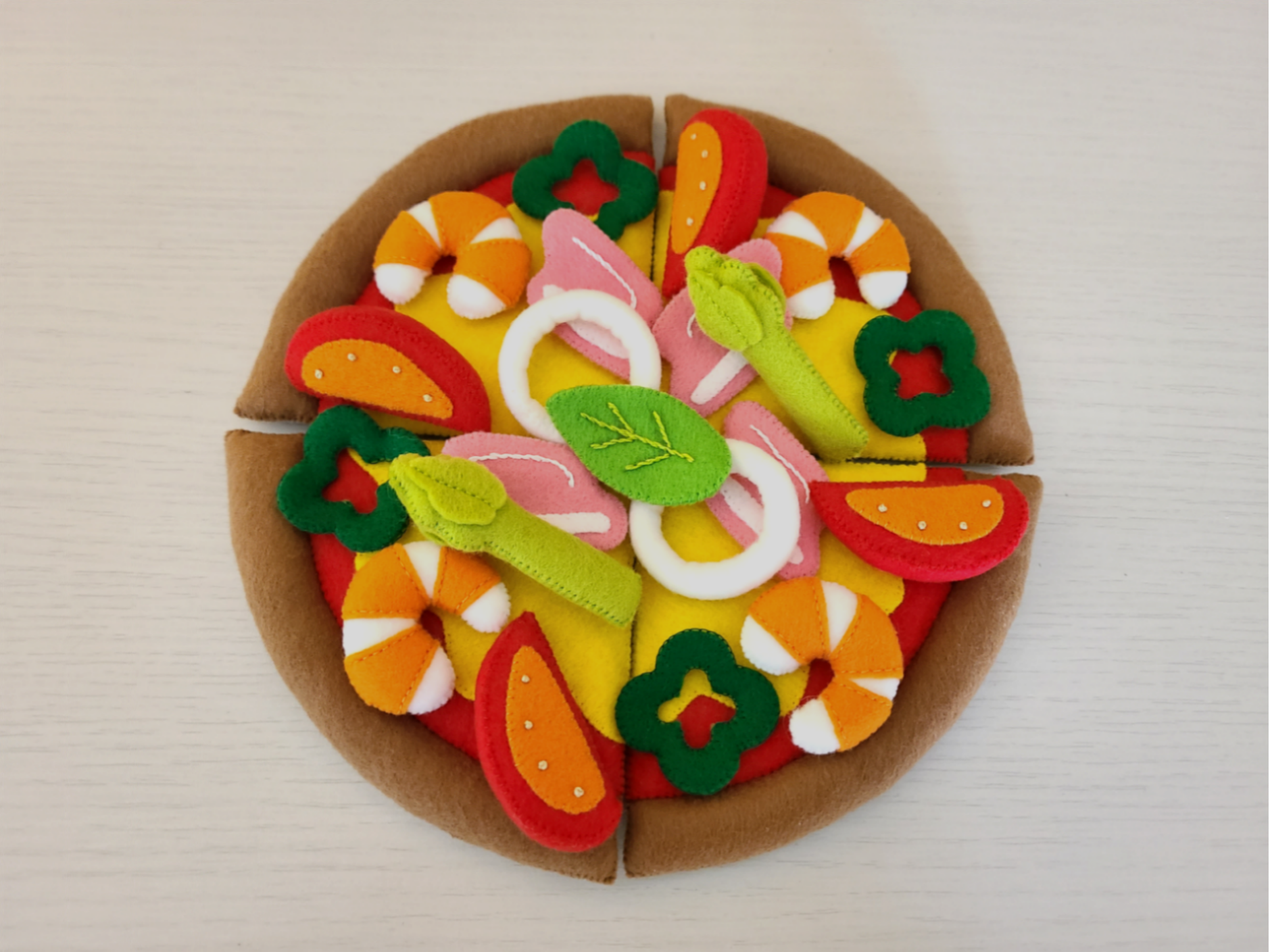 フェルト ままごと ピザ おもちゃ・人形 rikyuna 通販 12509365