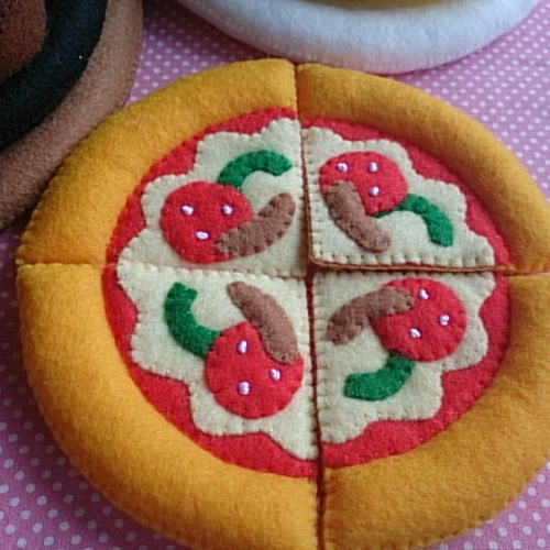 フェルト ままごと レストランメニュー セット おもちゃ・人形 rikyuna