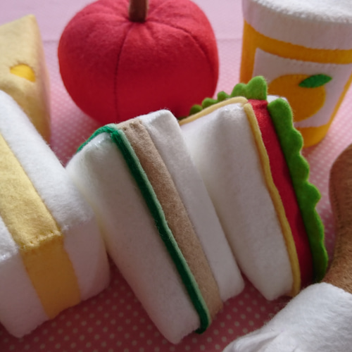 フェルト ままごと サンドイッチ セット おもちゃ・人形 rikyuna 通販