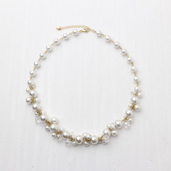 Cotton Pearl Necklace 第4張的照片