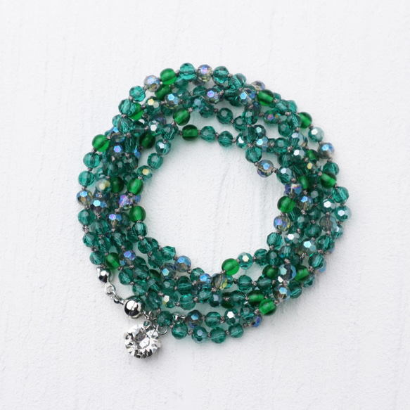 Wrap Bracelet (Green Mix) 第2張的照片