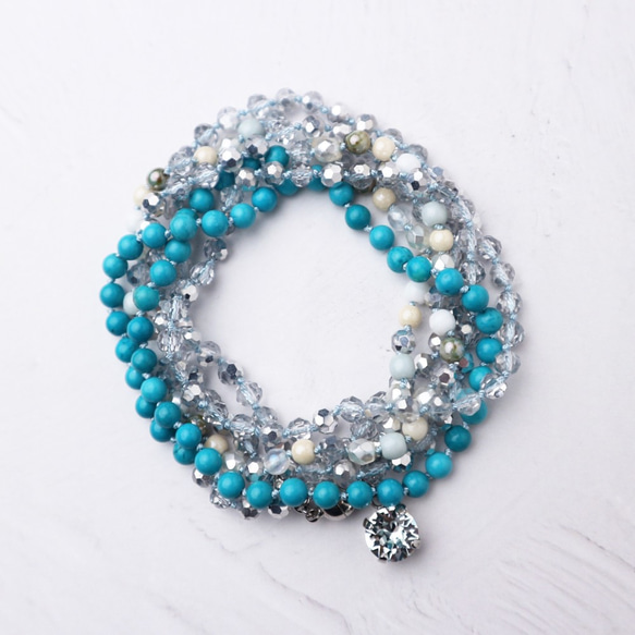 Wrap Bracelet (Turquoises) 第2張的照片