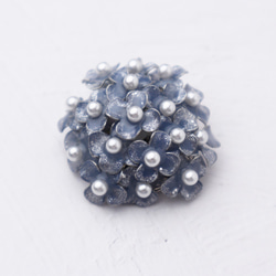 Hydrangea Brooch(Blue) 第2張的照片