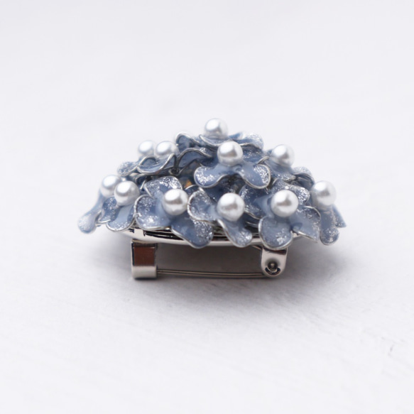 Hydrangea Brooch(Blue) 第5張的照片