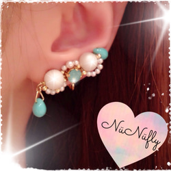 〈左〉Maldives Summer Ear Cuff 1枚目の画像