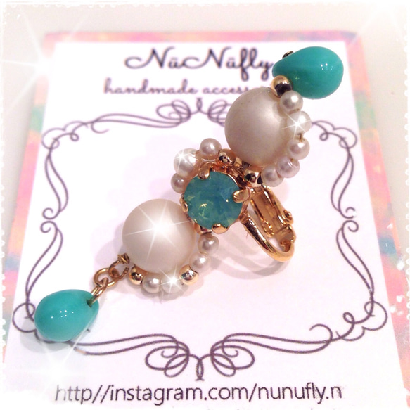 〈左〉Maldives Summer Ear Cuff 3枚目の画像