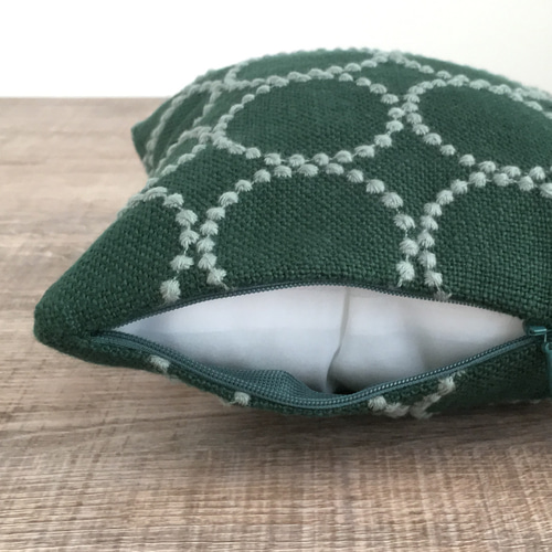 tambourine ミニクッション 20×20 (green) ミナペルホネン
