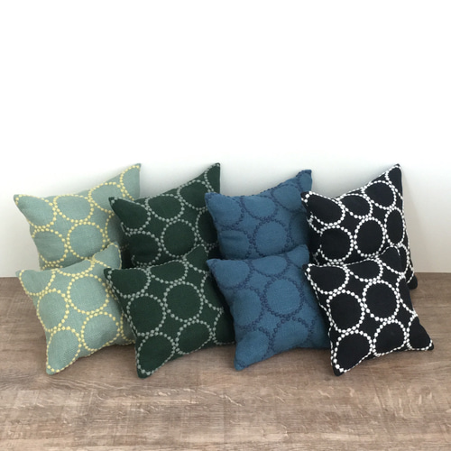 tambourine ミニミニクッション 15×15 (blue) クッション・クッション 