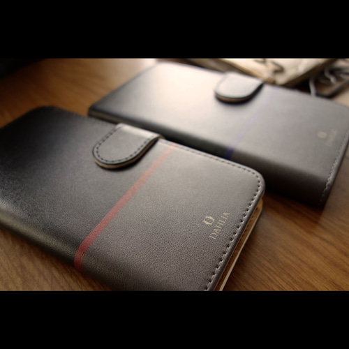 メンズ ブラック 手帳型 iPhoneケース / スマホケース iPhone