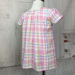 変わり白衿付きチュニック（ピンク）90cm 5枚目の画像