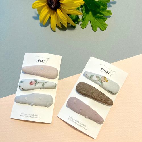 選べる パッチンピン 3つセット ヘアピン SHIKI 通販 11964939