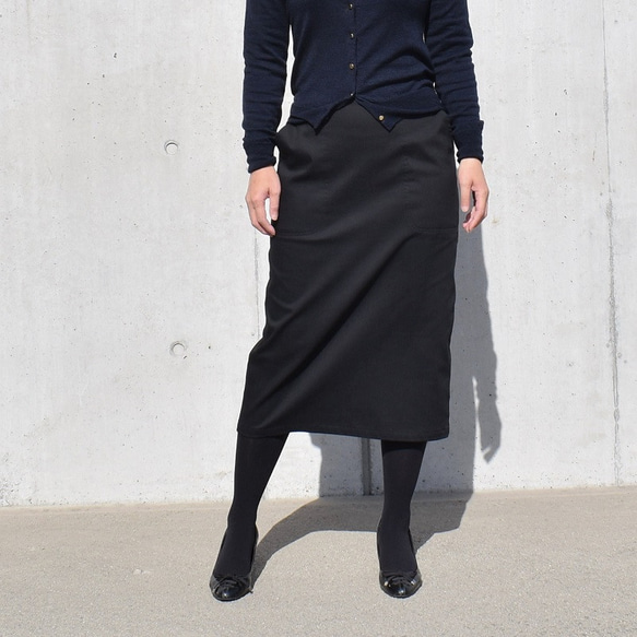 P5～15号 裏起毛プレミアムフィットタイトスカート/小柄さんサイズ有  