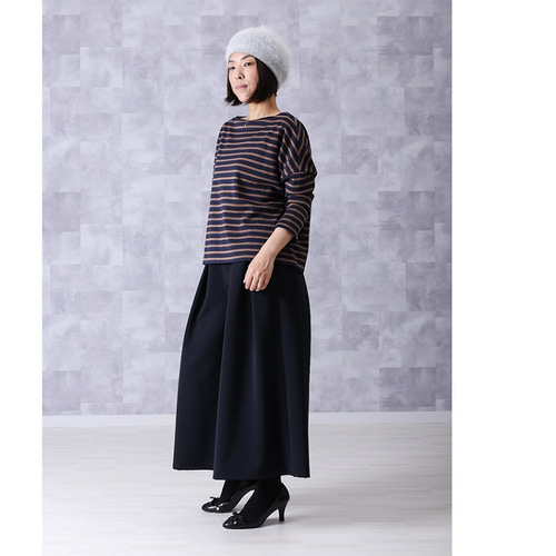 ウティ 23AW TORICOT NAY ボーダーボートネックカットソー OUTIL TRICOT NAY [GRAY/COBALT] - Fresh Service NECESSARY or