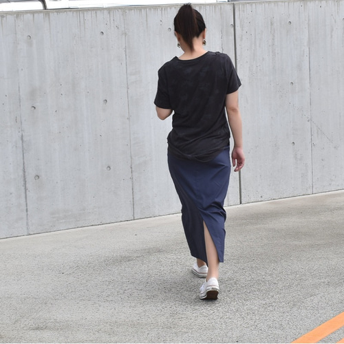7～15号 プレミアムフィットロングセミタイトスカート ネイビー