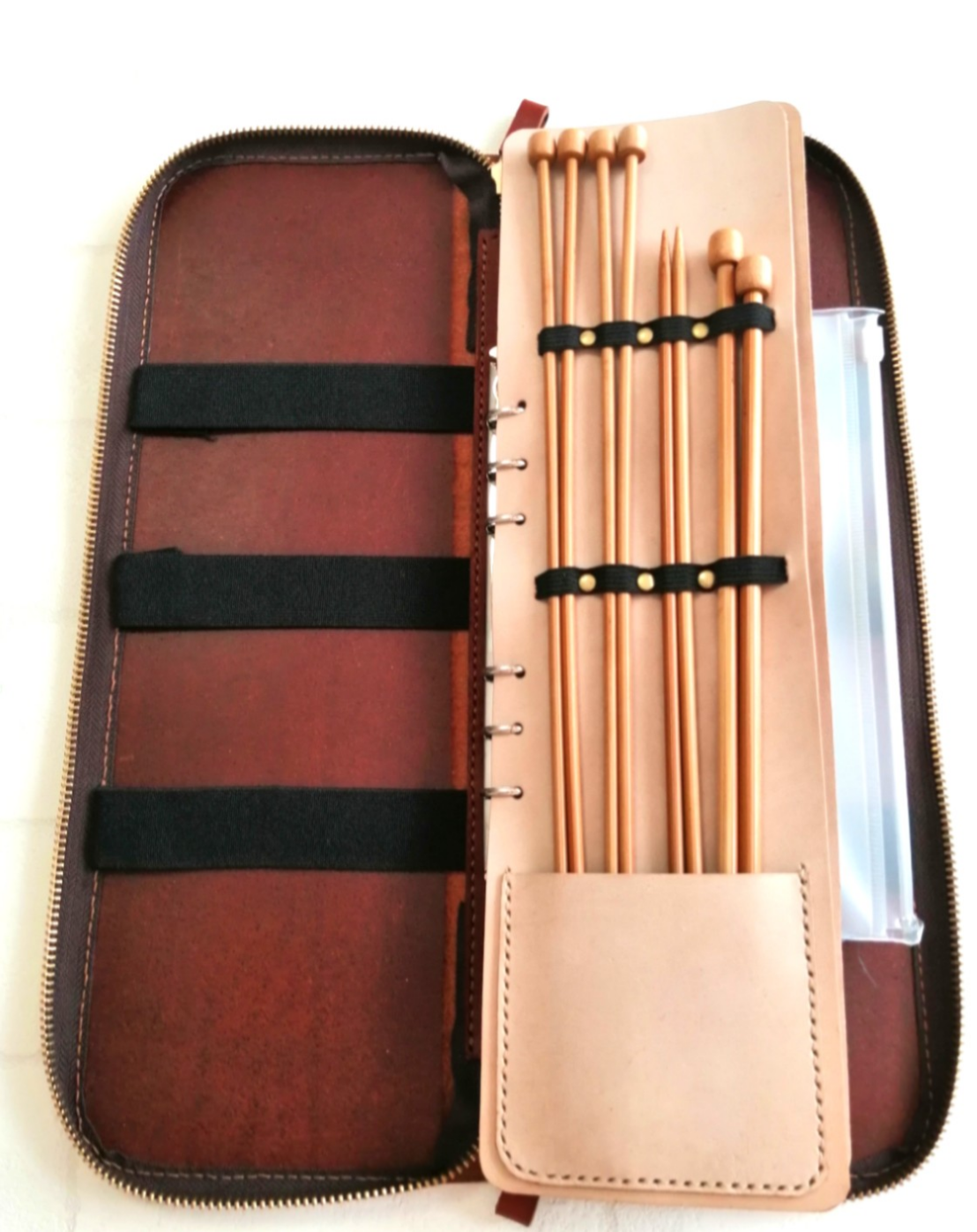 レザー輪針ケース Knitting Needle Roll - DARUMA STORE