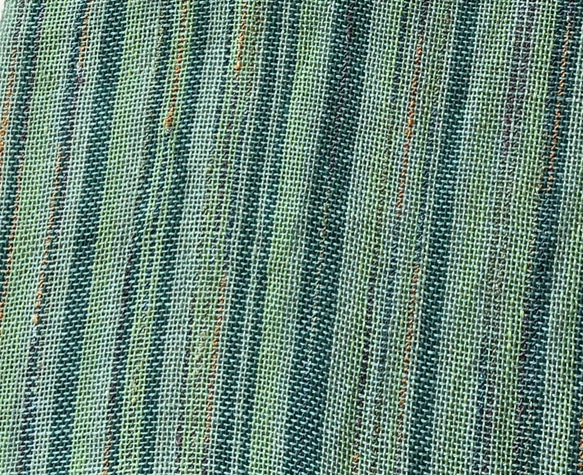 【一点物】さらっと軽いリネンの手織りストール　ミントブルー 3枚目の画像