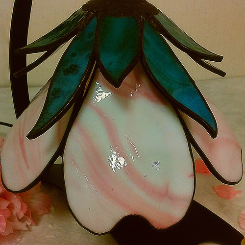 さくら～ステンドグラスランプA 春限定 送料無料 スタンドライト