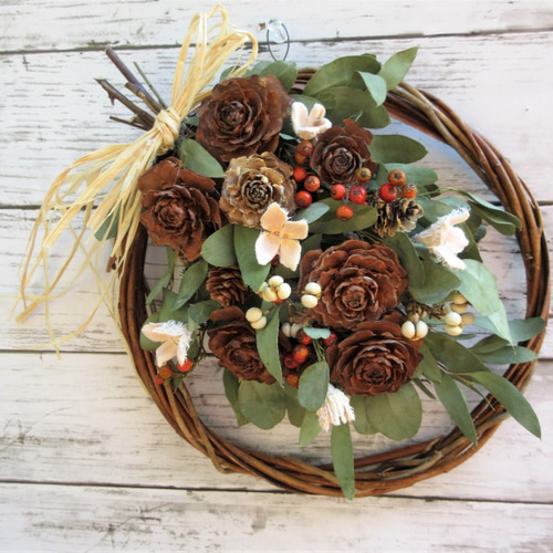 シダーローズのアレンジ スワッグ Cotton Cloth 通販 12717285｜Creema