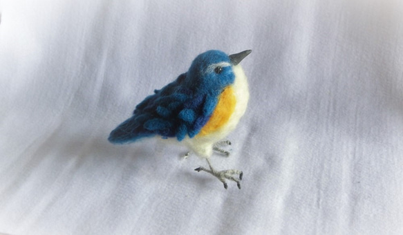 ○有名作家さま羊毛マスコット幸せの青い鳥