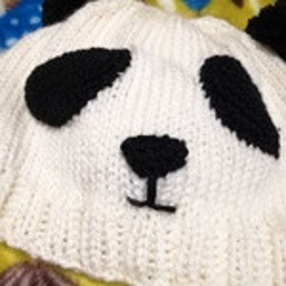 パンダさん帽子 3枚目の画像