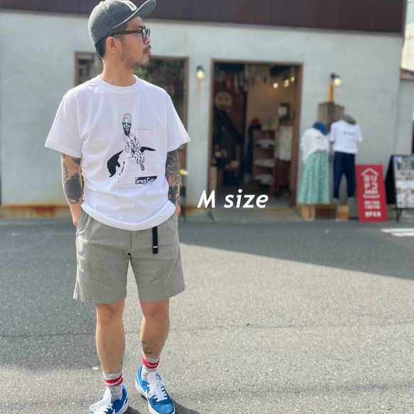 「スペースサイクルおじさん」Tシャツ 2枚目の画像