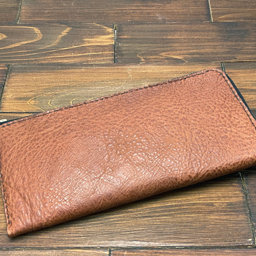 アウトレット】薄型L字ファスナー長財布【豚クラックレザー】 長