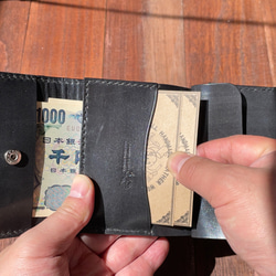 つぎはぎクロコダイルのカードサイズのミニ財布 6枚目の画像