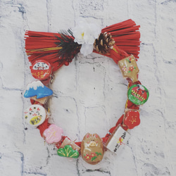 2019 亥年の食べられるしめ縄飾り　【12月中にお届けします　お歳暮　お年賀に】 1枚目の画像