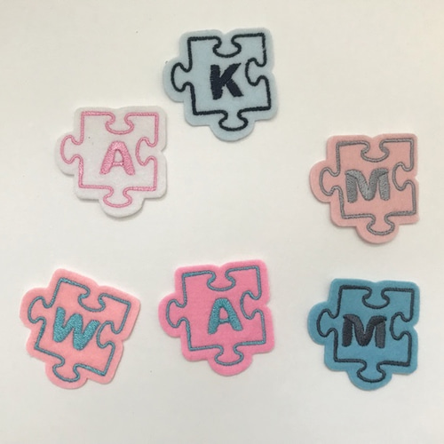 オーダー商品　イニシャル刺繍入り3点セット☆ イニシャル刺繍タグ/クロス首輪用【レザーオーダー】