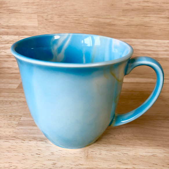 マーブルマグカップ　空色 7枚目の画像