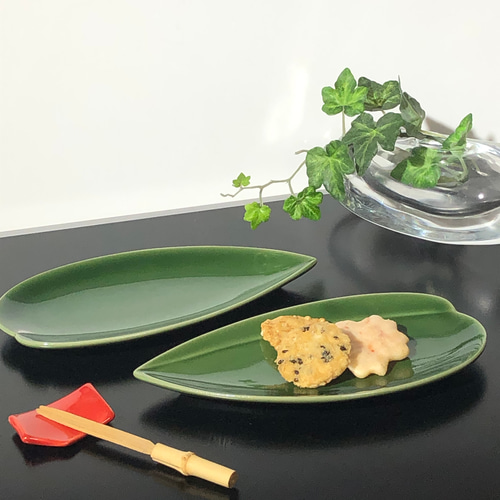 笹の葉 小皿 織部 小皿 佐橋製陶所 sahashi japan 通販 2587372