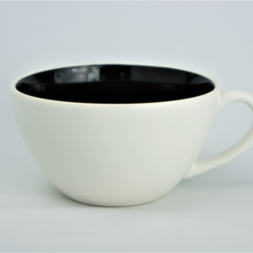 2個セット スープカップ ツートンカラー白黒 美濃焼 お椀