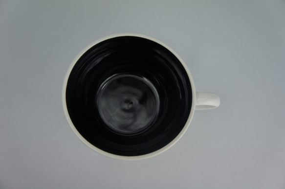 2個セット スープカップ ツートンカラー白黒 美濃焼 7枚目の画像