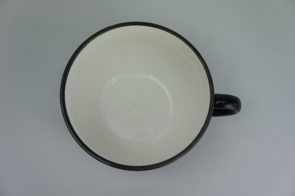 2個セット スープカップ ツートンカラー白黒 美濃焼 8枚目の画像
