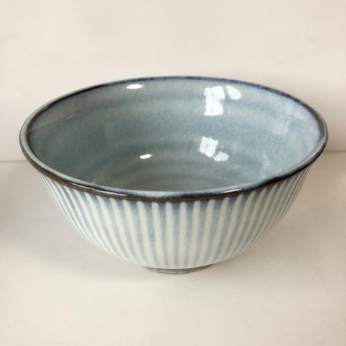 2個セット とくさ茶碗 藍色 乳白青 茶碗・めし碗 佐橋製陶所 2個セット とくさ茶碗 藍色 乳白青 茶碗・めし碗 佐橋製陶所