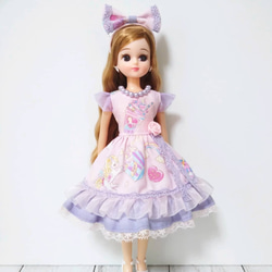 リカちゃん　キャッスル　服　ドレス　ワンピース　ブライス　ruruko 新品　紺 リカちゃん キャッスル 服 ドレス ワンピース ブライス ruruko