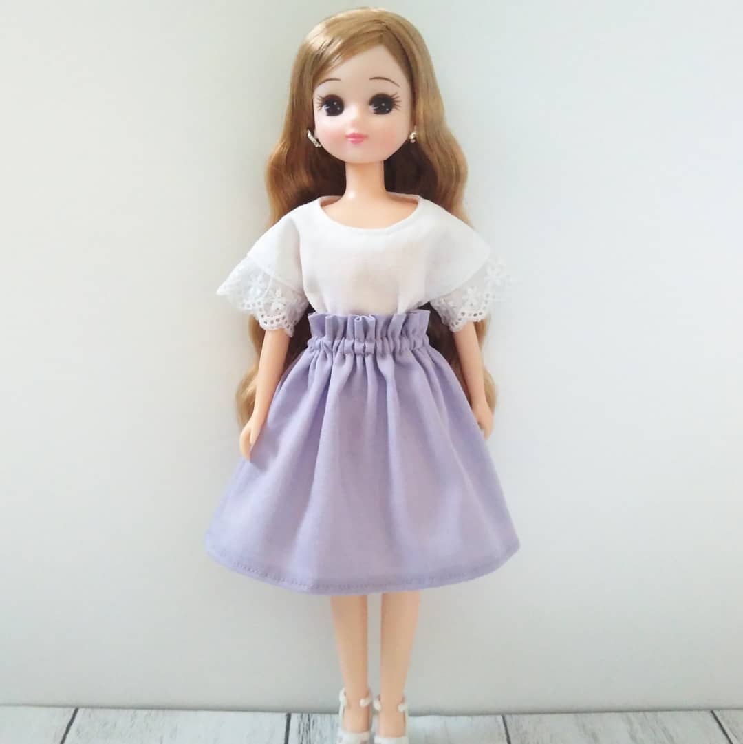 【気質アップ】 22cmドール　リカちゃん　♡ハンドメイド服♡　No,130　専用ページ 着せ替え服・アウトフィット