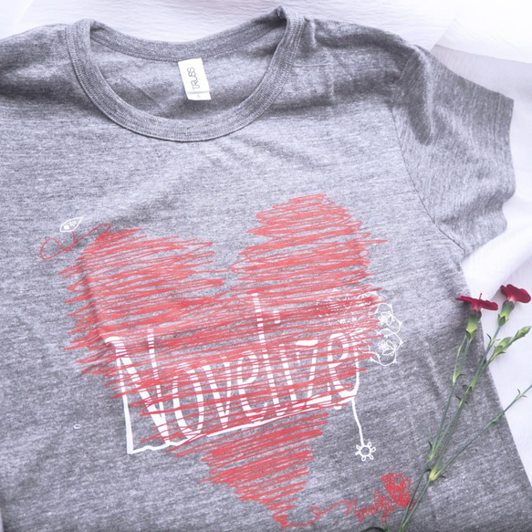 おとなのTシャツ　*LOVE-Tee*　＊アッシュグレイ＊ 3枚目の画像