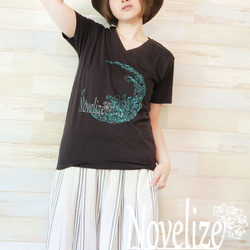 おとなのＴシャツ　*sharon-Tee*　＊ブラック＊ 1枚目の画像