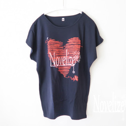 おとなのＴシャツ　*LOVE-Tee*　＊ドルマンネイビー＊ 2枚目の画像