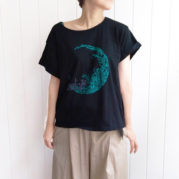 おとなのBIGＴシャツ　*sharon-Tee*　＊ブラック＊ 1枚目の画像