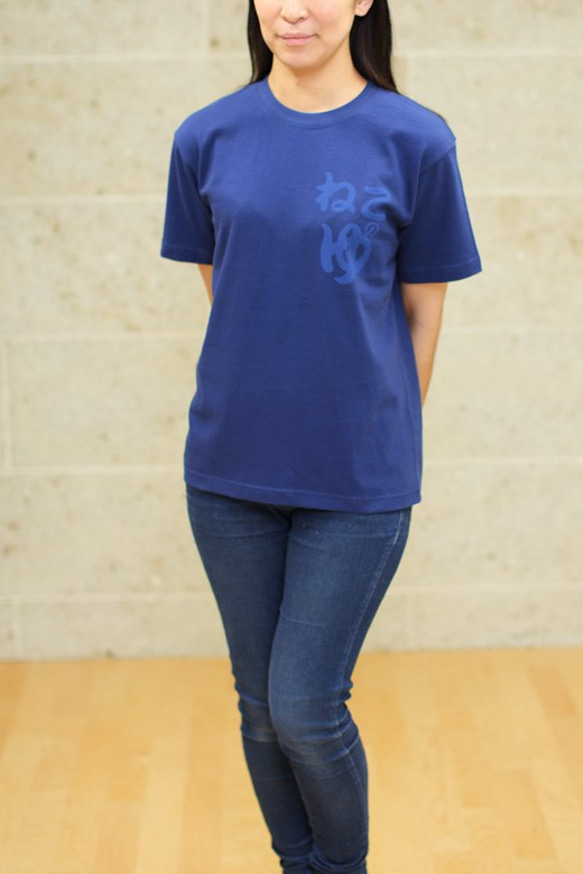 SCOPYネコTシャツ「猫の湯温泉」アイイロ 5枚目の画像