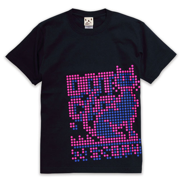 SCOPYネコTシャツ「DOT.CAT」ネイビー 1枚目の画像