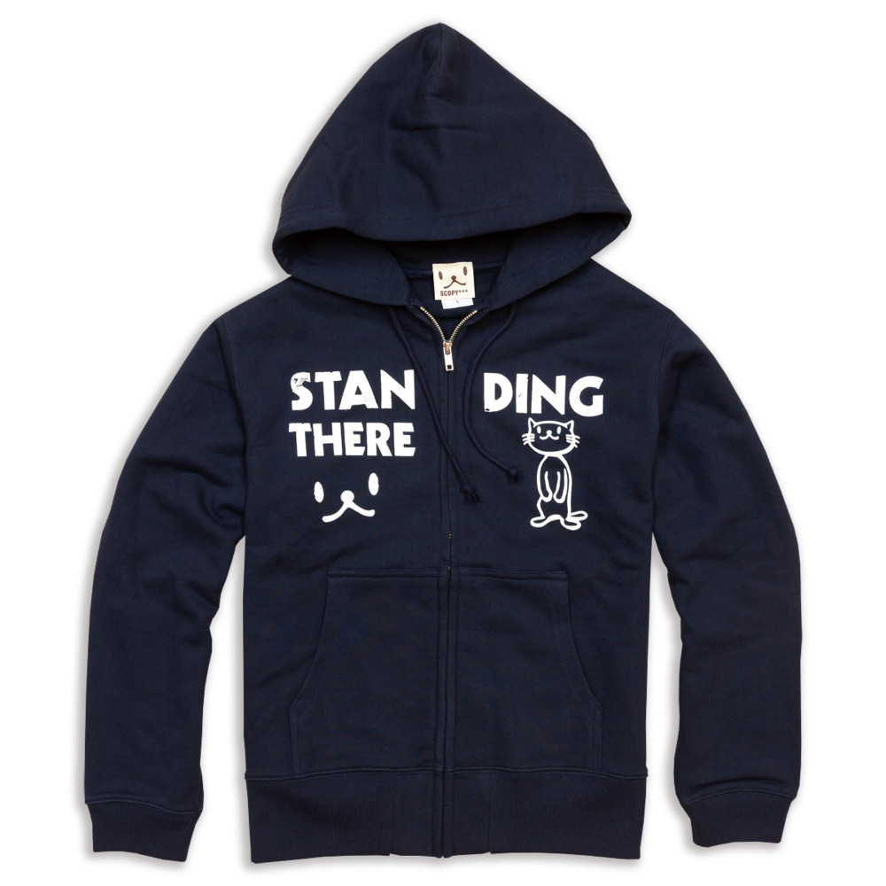 SCOPYパーカー「STANDING THERE」  ネイビー