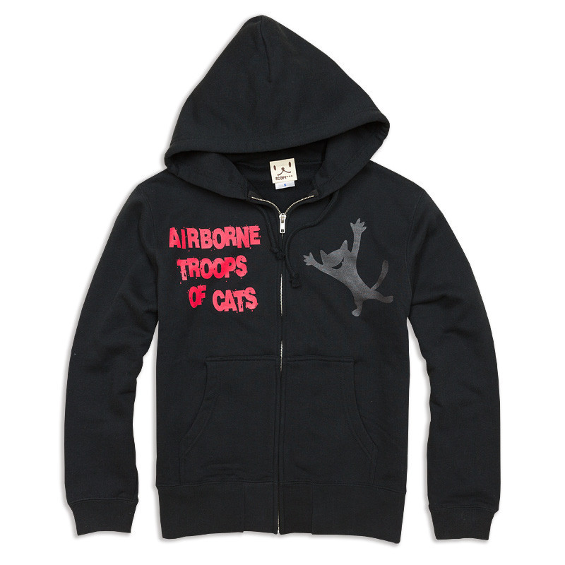 SCOPYパーカー「AIRBORNE TROOPS」 ブラック